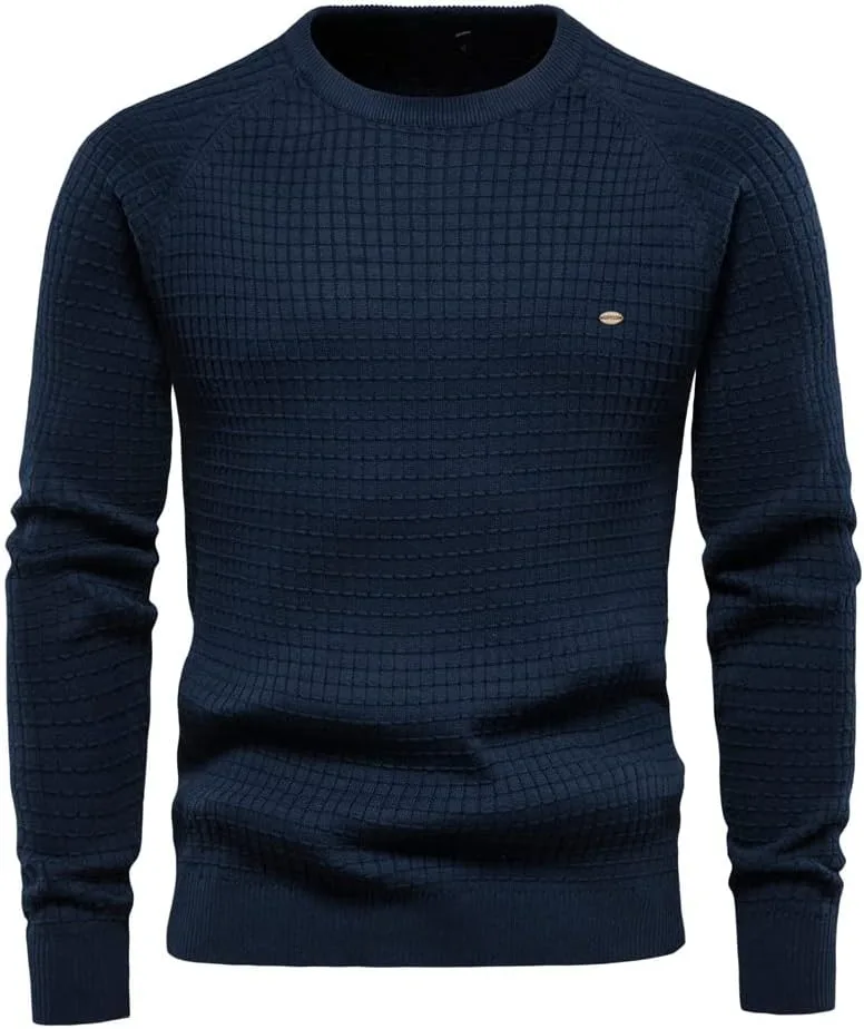 Мужской свитер из хлопка с длинным рукавом, однотонный, в клетку JMKEY
Мужской свитер из хлопка с длинным рукавом, однотонный, в клетку JMKEY