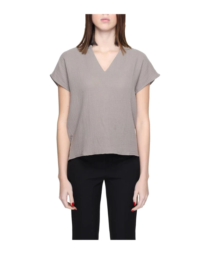 Структурированный топ с V-образным вырезом, короткие рукава. Jacqueline De Yong, бежевый
Структурированный топ с V-образным вырезом, короткие рукава. Jacqueline De Yong, бежевый