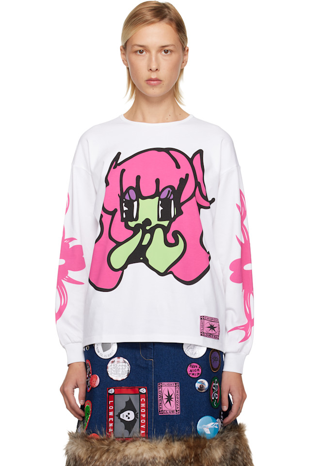 Chopova Lowena Белая застенчивая футболка оверсайз, Белый, Chopova Lowena Белая застенчивая футболка оверсайз
Chopova Lowena Белая застенчивая футболка оверсайз, Белый, Chopova Lowena Белая застенчивая футболка оверсайз