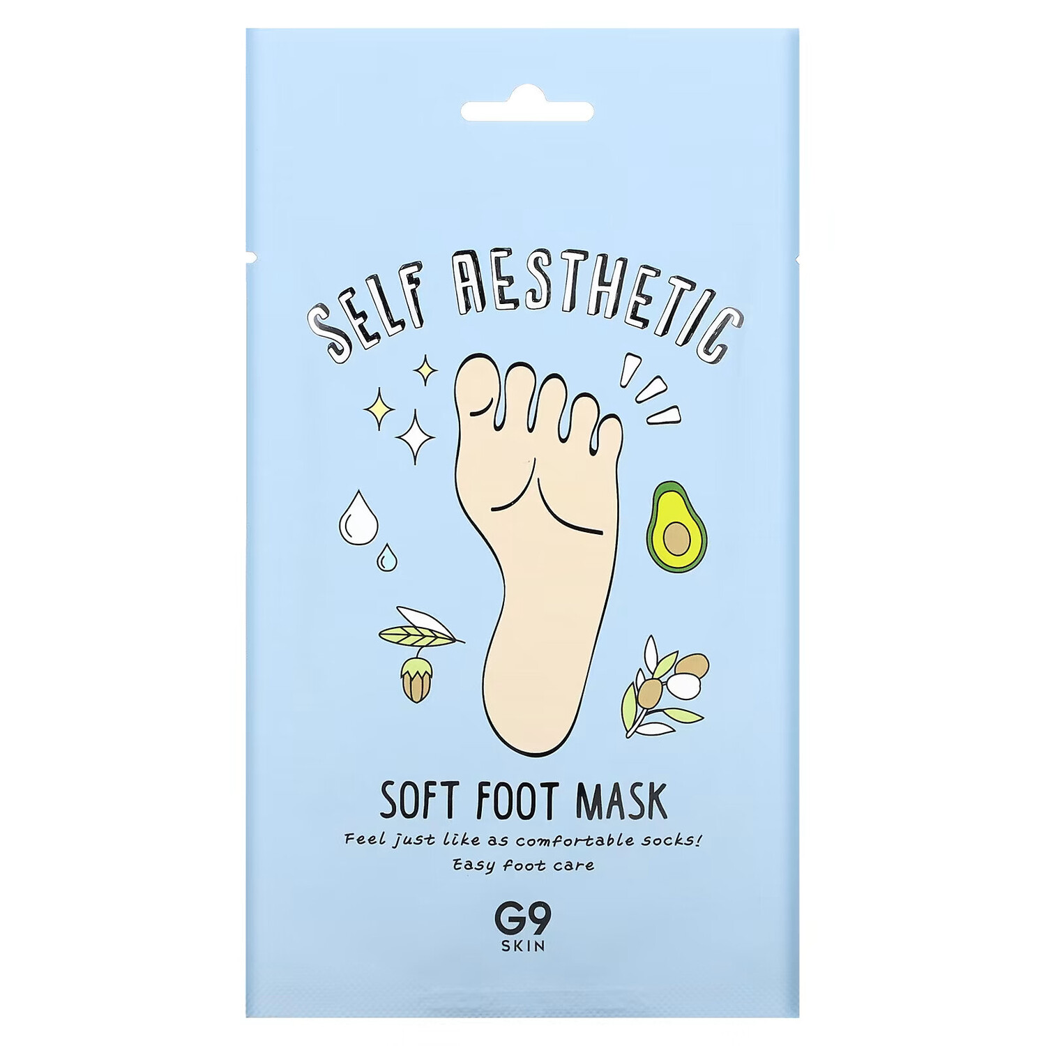G9skin, Self Aesthetic, смягчающая маска для стоп, 5 шт., 12 мл (0,40 жидк. унции)
G9skin, Self Aesthetic, смягчающая маска для стоп, 5 шт., 12 мл (0,40 жидк. унции)