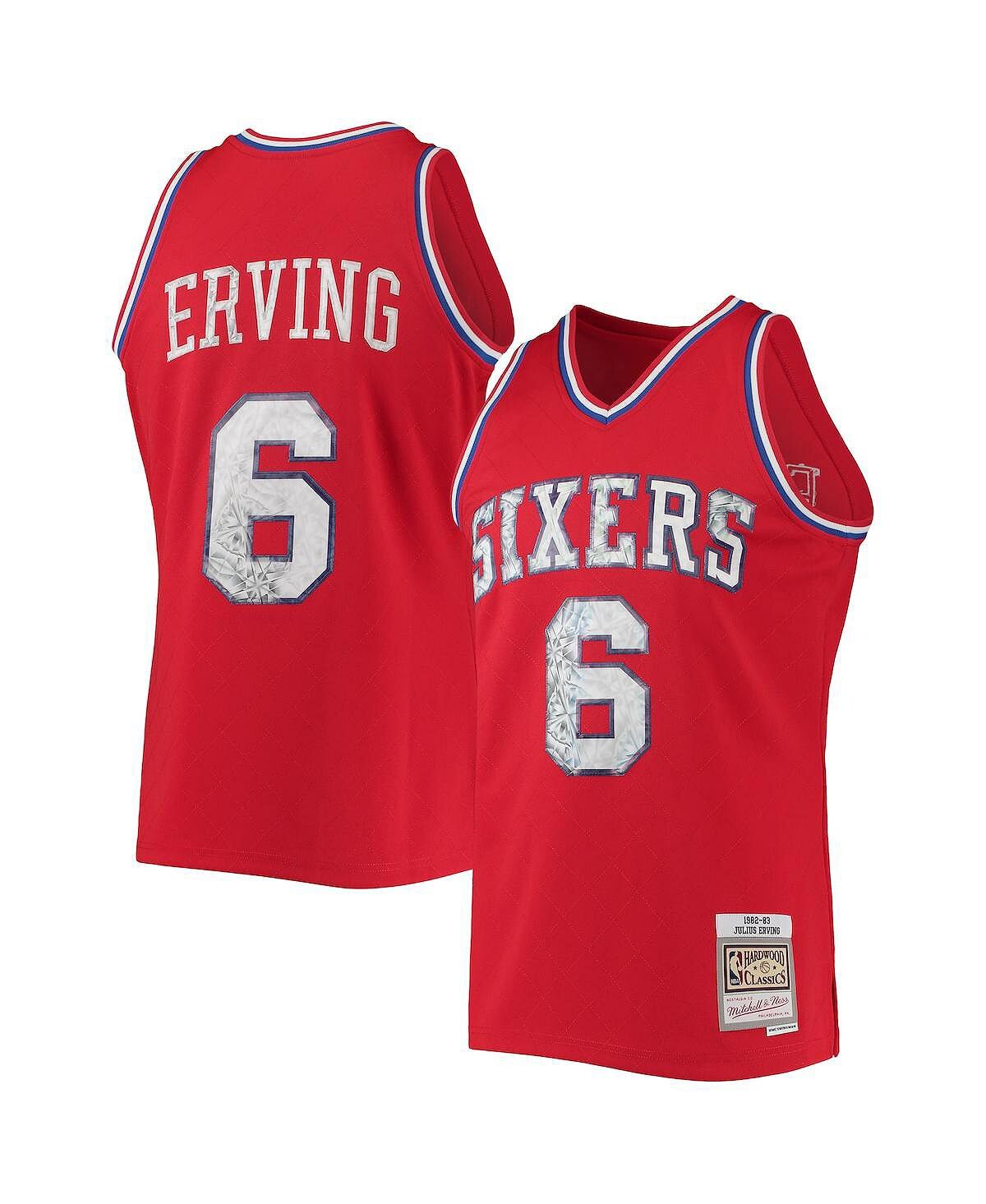 Мужская футболка julius erving red philadelphia 76ers 1982-83 hardwood classics 75th anniversary diamond swingman jersey Mitchell & Ness, красный
Мужская футболка julius erving red philadelphia 76ers 1982-83 hardwood classics 75th anniversary diamond swingman jersey Mitchell & Ness, красный