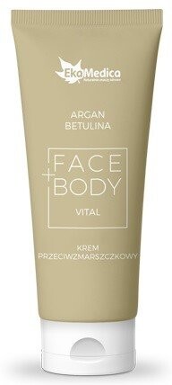 Крем против морщин с арганой, 100 мл Ekamedica, Face + Body
Крем против морщин с арганой, 100 мл Ekamedica, Face + Body