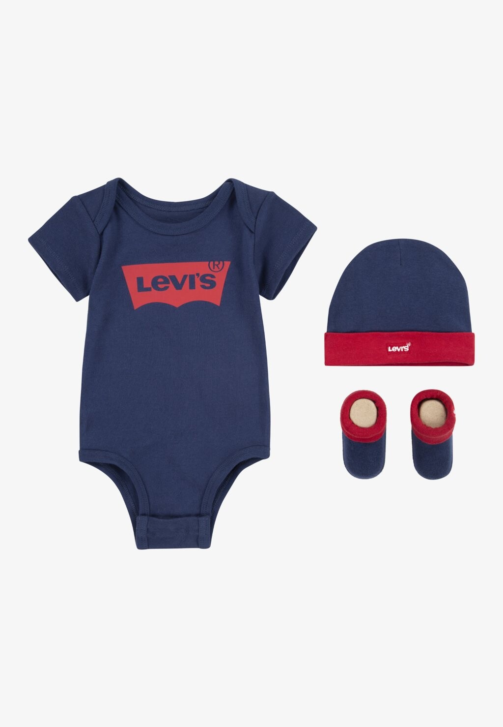 Подарок на рождение BATWING ONESIE HAT BOOTIE UNISEX SET Levi's, цвет dress blues
Подарок на рождение BATWING ONESIE HAT BOOTIE UNISEX SET Levi's, цвет dress blues