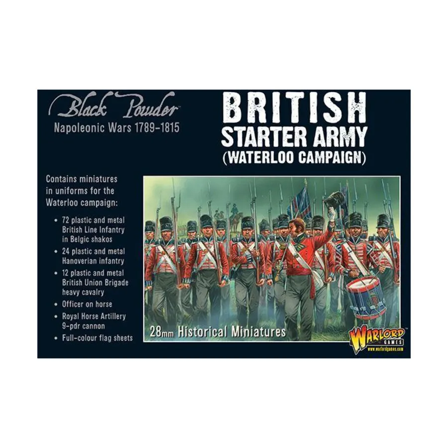 Британская стартовая армия (кампания Ватерлоо), Black Powder - Napoleonic Wars 1789-1815 - British (28mm)
Британская стартовая армия (кампания Ватерлоо), Black Powder - Napoleonic Wars 1789-1815 - British (28mm)