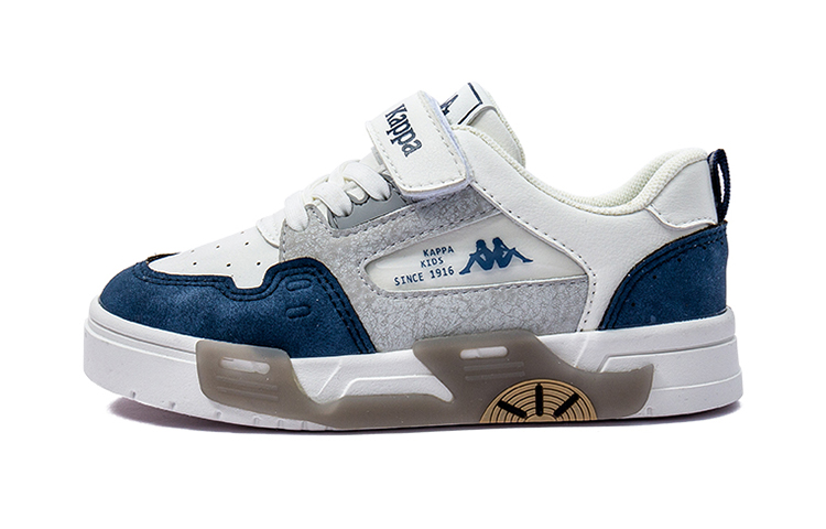 KAPPA KIDS Низкие, амортизирующие, нескользящие, износостойкие кроссовки для скейтбординга Kappa, бежевые, белые, синие, детские 
KAPPA KIDS Низкие, амортизирующие, нескользящие, износостойкие кроссовки для скейтбординга Kappa, бежевые, белые, синие, детские