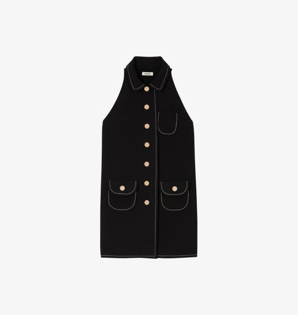 Мини-Платье без рукавов с застежкой на пуговицы из эластичной ткани Sandro, мультиколор
Мини-Платье без рукавов с застежкой на пуговицы из эластичной ткани Sandro, мультиколор