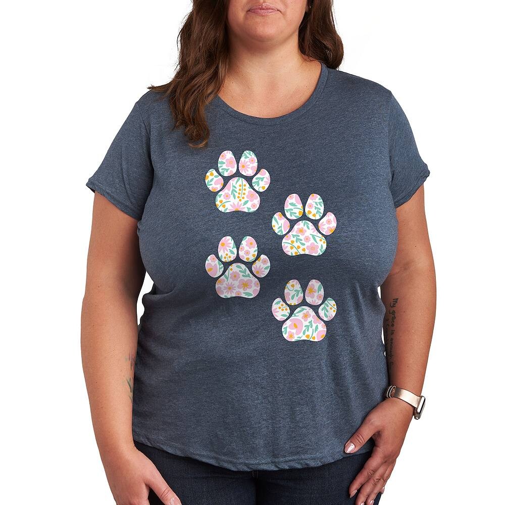 Футболка Plus с цветочным принтом собачьих лап и графическим рисунком Licensed Character, цвет Heather Blue
Футболка Plus с цветочным принтом собачьих лап и графическим рисунком Licensed Character, цвет Heather Blue