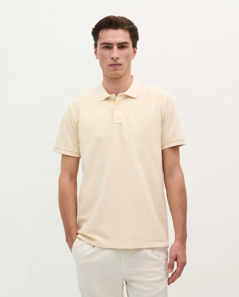 Мужская поло с коротким рукавом классического кроя Scalpers, бежевый 
Мужская поло с коротким рукавом классического кроя Scalpers, бежевый