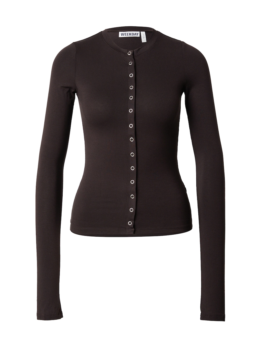 Рубашка WEEKDAY Mia, темно-коричневый
Рубашка WEEKDAY Mia, темно-коричневый
