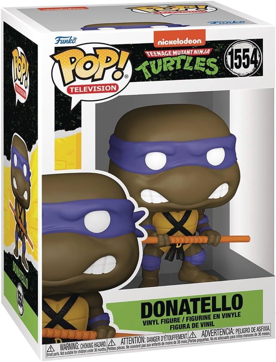 Виниловая фигурка Funko POP! TV: Teenage Mutant Ninja Turtles, Donatello, 9,5 см 
Виниловая фигурка Funko POP! TV: Teenage Mutant Ninja Turtles, Donatello, 9,5 см