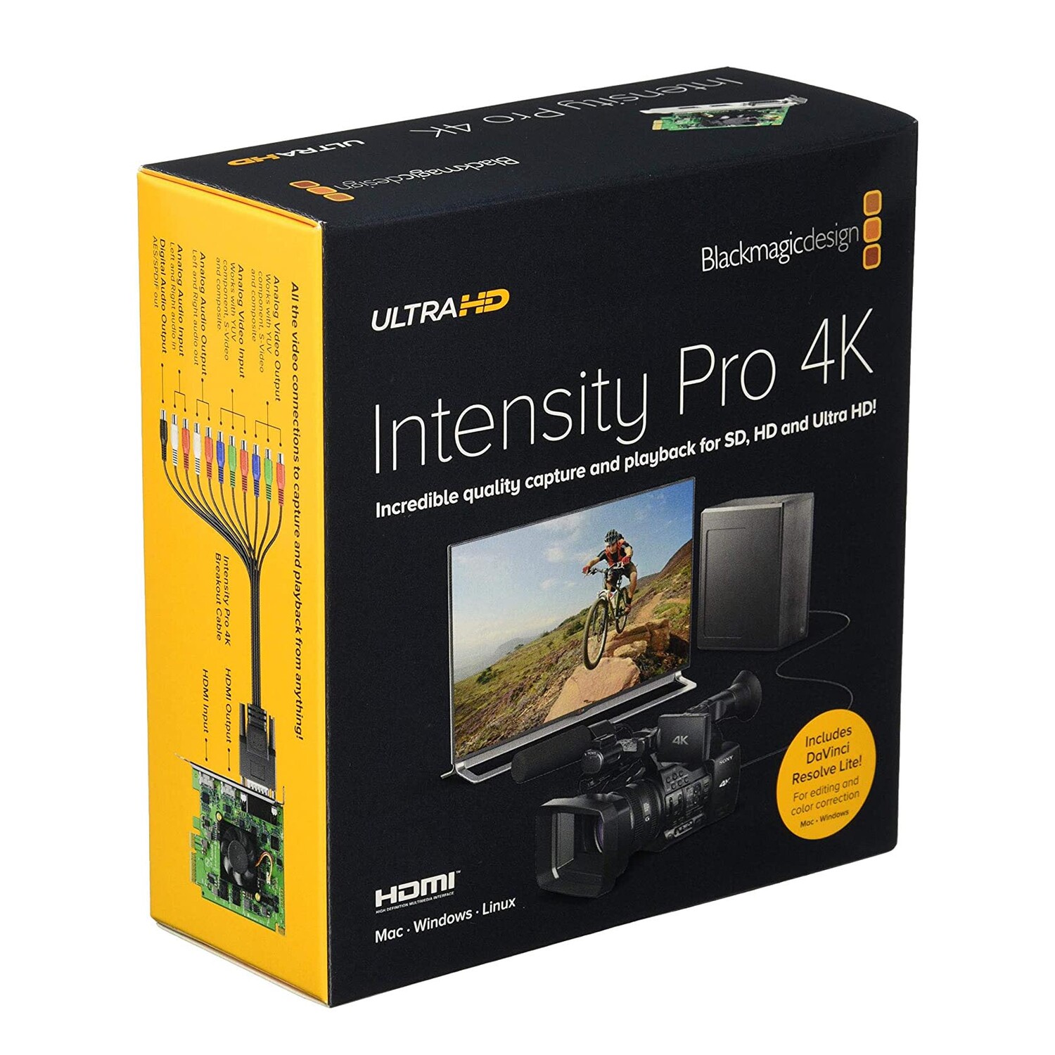 Плата видеозахвата Blackmagic Design Intensity Pro 4K
Плата видеозахвата Blackmagic Design Intensity Pro 4K