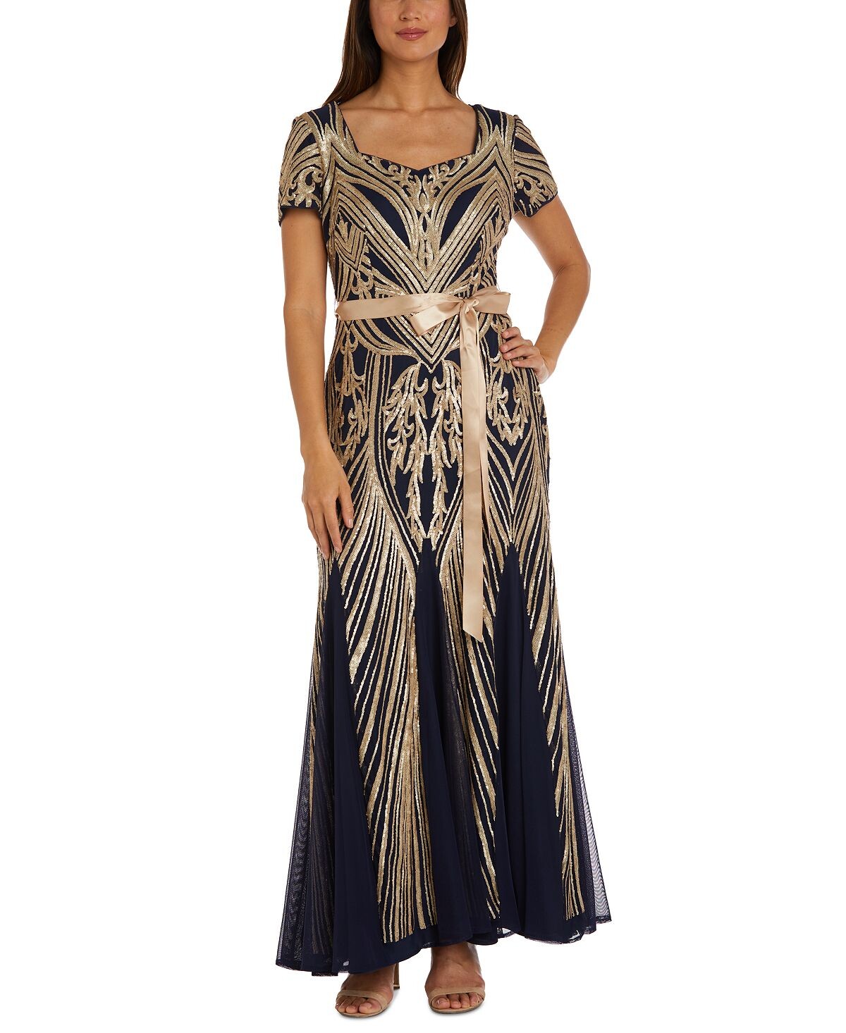 Платье с поясом и пайетками R & M Richards, мульти
Платье с поясом и пайетками R & M Richards, мульти