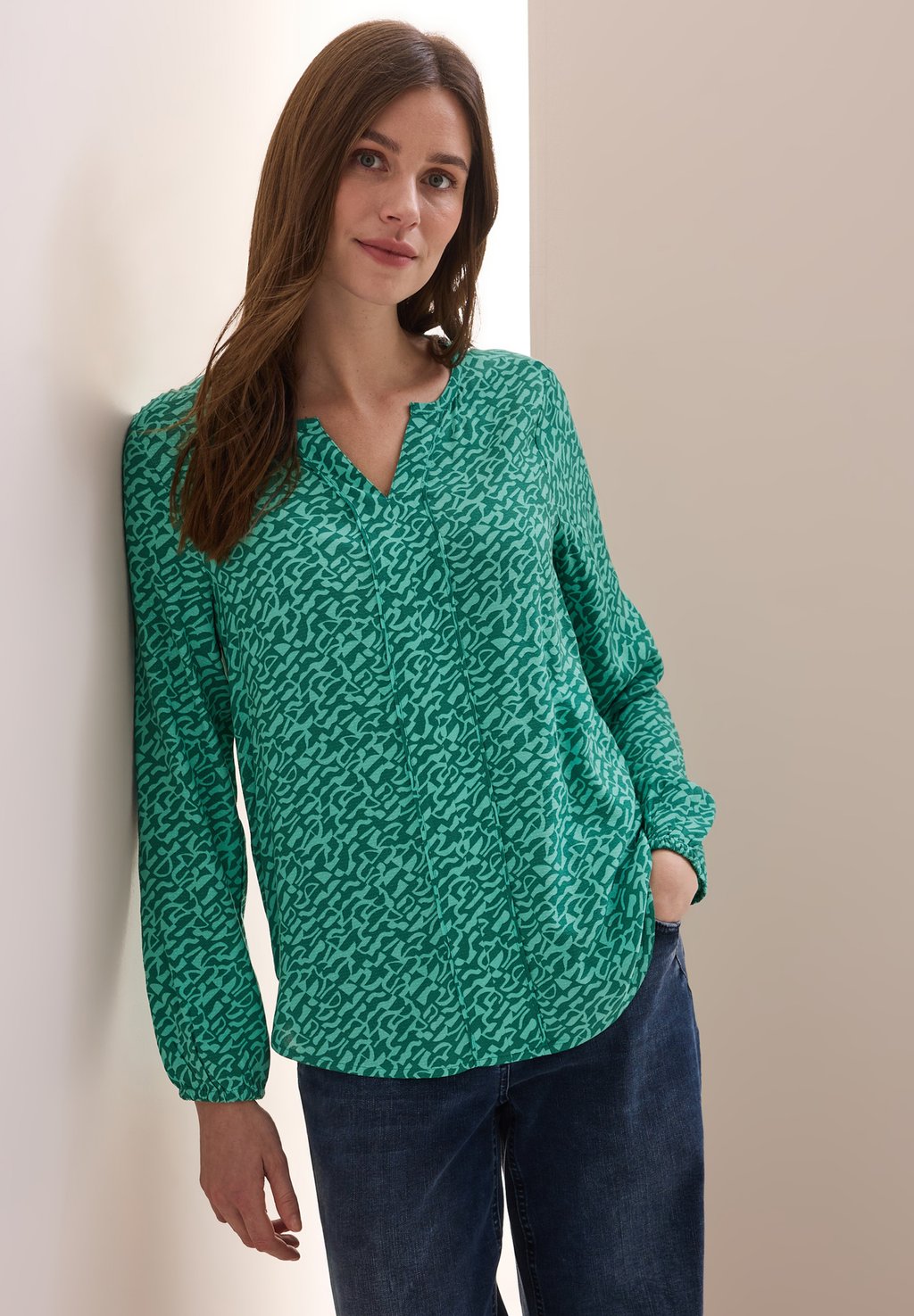 Топ с длинными рукавами Cecil, зеленый
Топ с длинными рукавами Cecil, зеленый