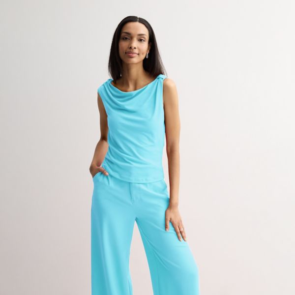 Женский асимметричный топ без рукавов Intempo, синий
Женский асимметричный топ без рукавов Intempo, синий