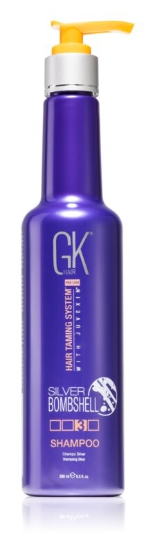 Шампунь для светлых волос шампунь нейтрализующий рыжие оттенки GK Hair Silver Bombshell
Шампунь для светлых волос шампунь нейтрализующий рыжие оттенки GK Hair Silver Bombshell