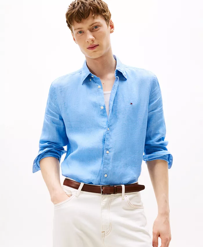 Мужская рубашка на пуговицах с длинными рукавами Tommy Hilfiger, синий
Мужская рубашка на пуговицах с длинными рукавами Tommy Hilfiger, синий