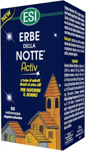 Esi Erbe della Notte Activ 50 капсул Натуральная добавка для улучшения сна
Esi Erbe della Notte Activ 50 капсул Натуральная добавка для улучшения сна