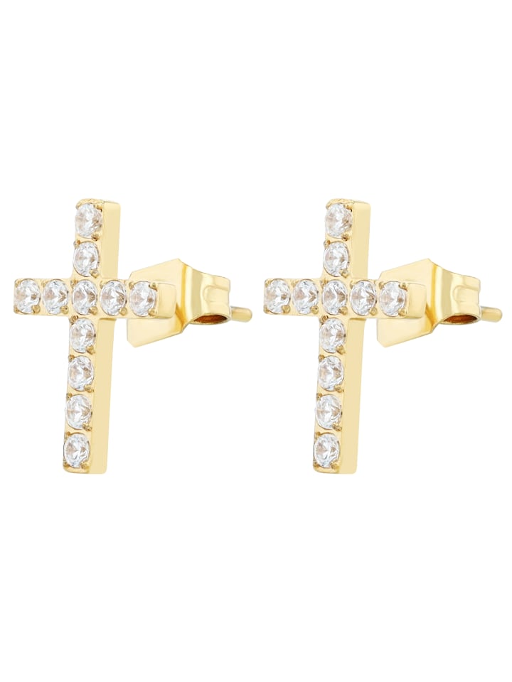 Adeliás Женские серьги - серьги-гвоздики из нержавеющей стали с золотыми стразами
Adeliás Женские серьги - серьги-гвоздики из нержавеющей стали с золотыми стразами