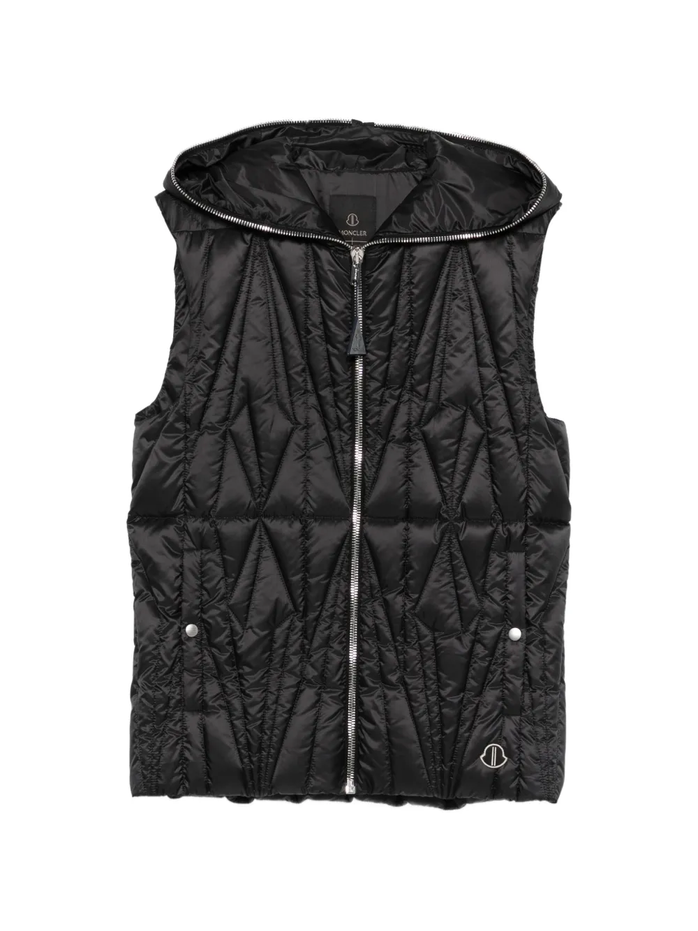 Стеганый жилет с капюшоном Moncler + Rick Owens, черный
Стеганый жилет с капюшоном Moncler + Rick Owens, черный