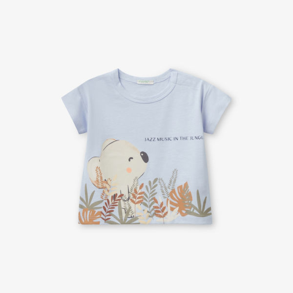 Футболка Benetton с принтом коалы, голубой
Футболка Benetton с принтом коалы, голубой
