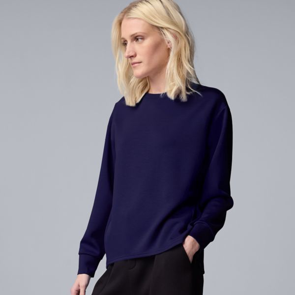 Женский комбинированный плиссированный свитшот из скуба Simply Vera Vera Wang, цвет maritime blue
Женский комбинированный плиссированный свитшот из скуба Simply Vera Vera Wang, цвет maritime blue