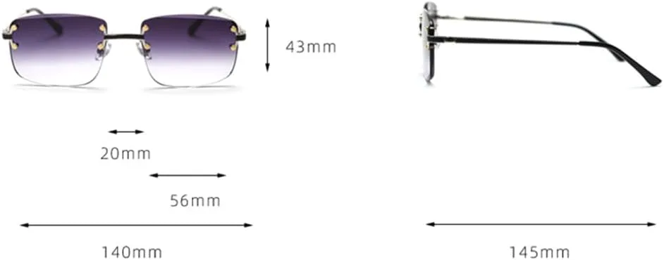 Цветные солнцезащитные очки для мужчин, градиентные синие солнцезащитные очки без оправы для женщин, винтажные очки с пружинным шарниром VFDHN, Gold With Blue
Цветные солнцезащитные очки для мужчин, градиентные синие солнцезащитные очки без оправы для женщин, винтажные очки с пружинным шарниром VFDHN, Gold With Blue