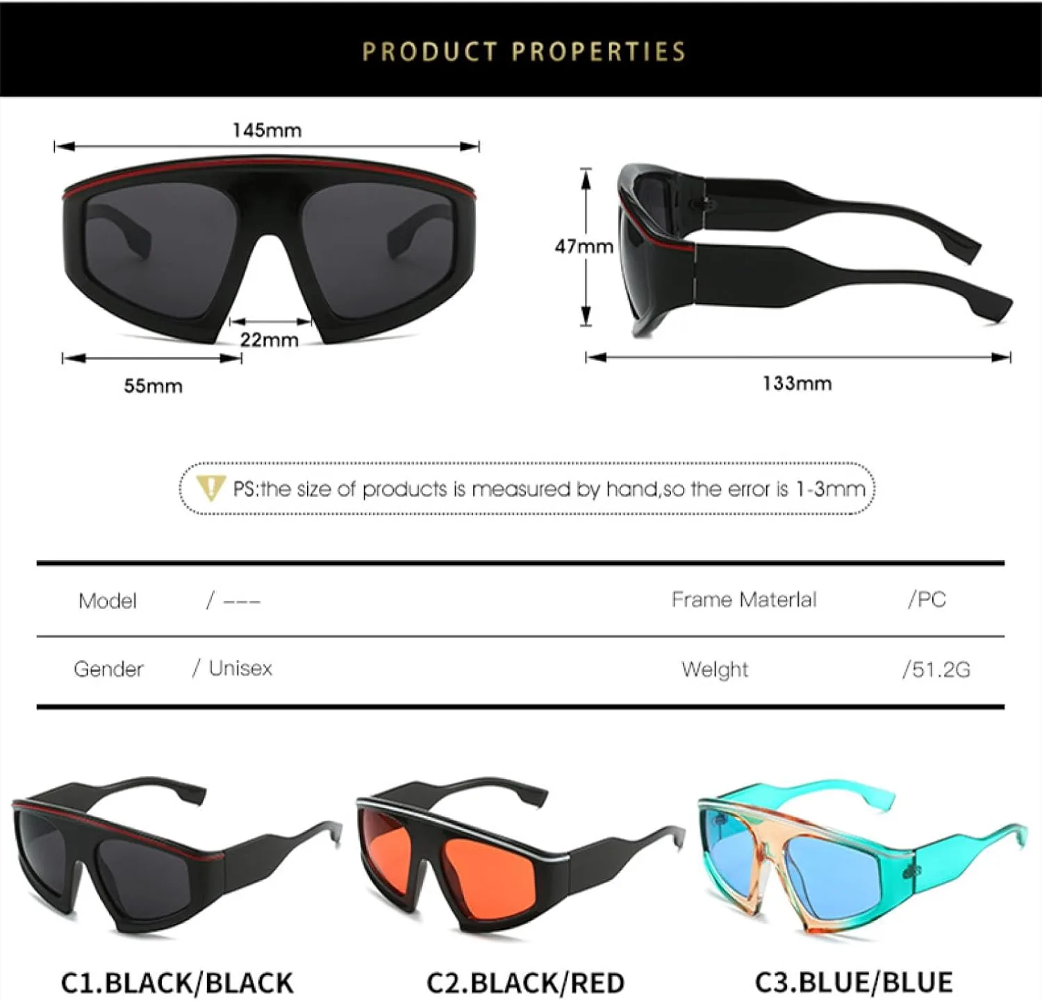 Модные цельные солнцезащитные очки для женщин и мужчин, с плоской верхней частью, роскошные, увеличенного размера, с защитой от УФ-излучения UV400 TVTBBVV, C5
Модные цельные солнцезащитные очки для женщин и мужчин, с плоской верхней частью, роскошные, увеличенного размера, с защитой от УФ-излучения UV400 TVTBBVV, C5