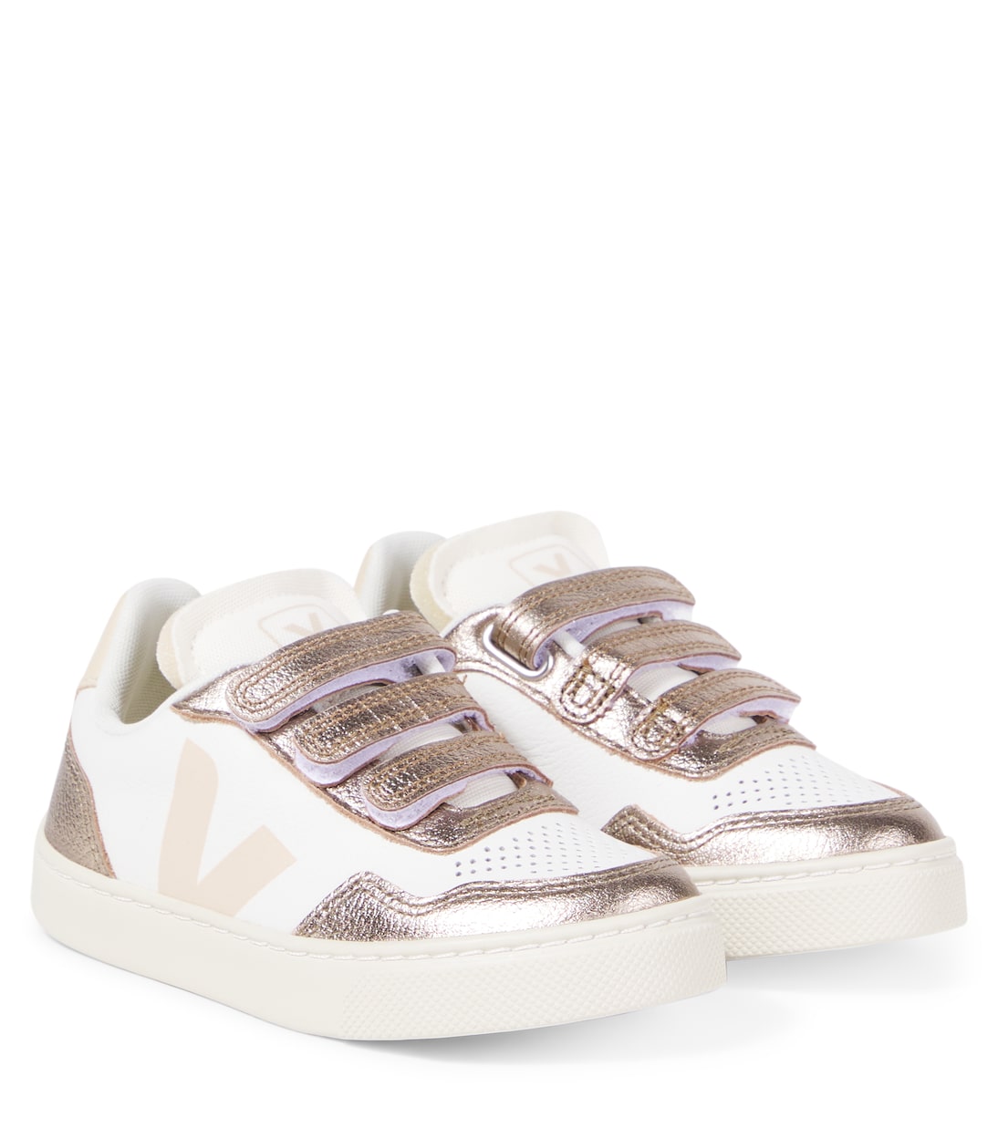 Кожаные кроссовки V-90 Veja Kids, White_Sable_Bronze
Кожаные кроссовки V-90 Veja Kids, White_Sable_Bronze