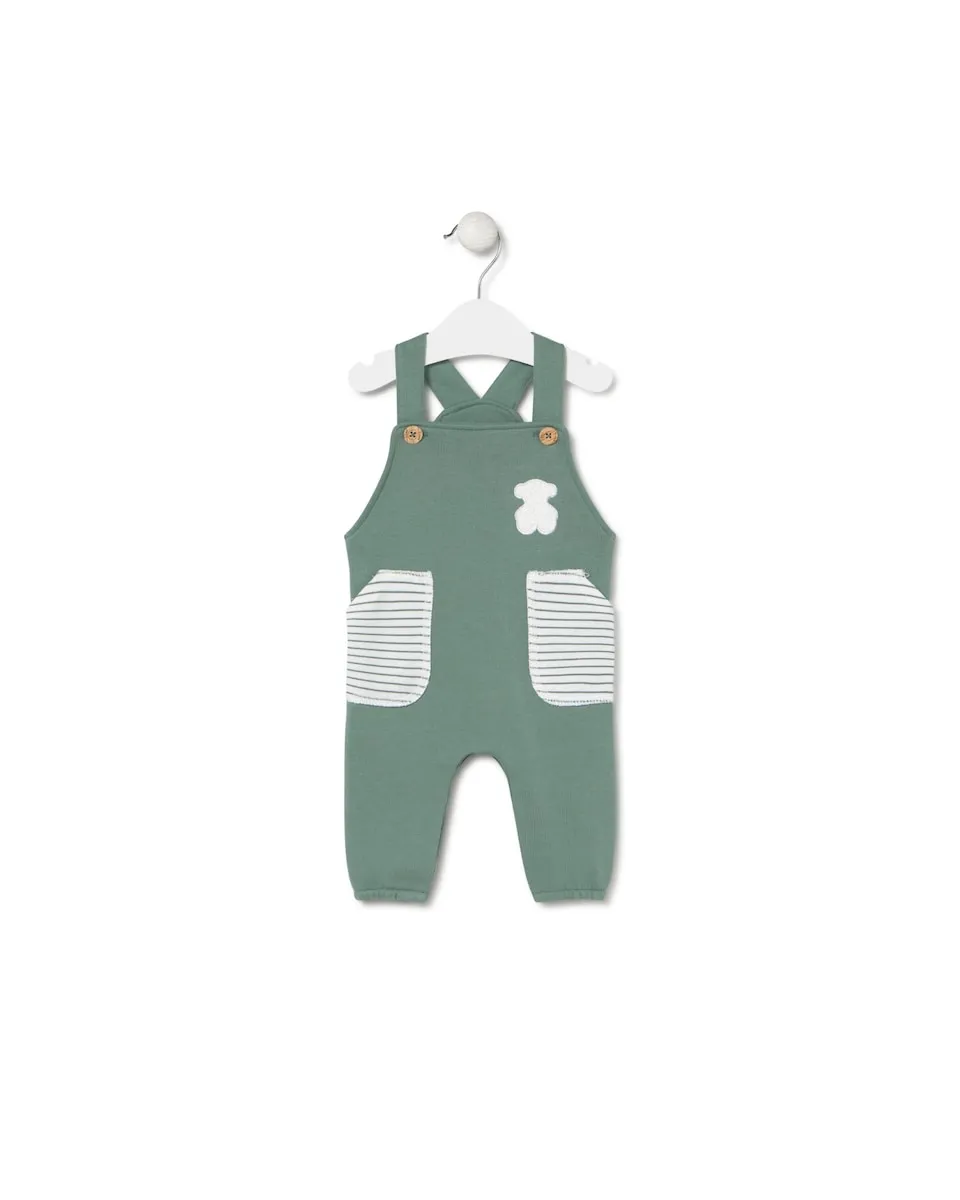 Детский слюнявчик из гладкого и полосатого хлопка Tous, зеленый
Детский слюнявчик из гладкого и полосатого хлопка Tous, зеленый