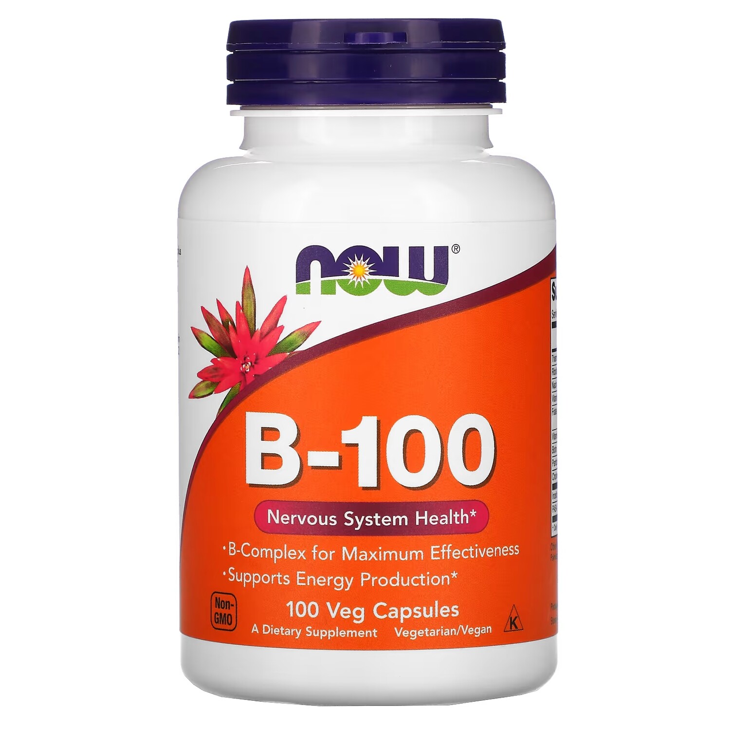 Витамин B-100 NOW Foods, 100 капсул 
Витамин B-100 NOW Foods, 100 капсул