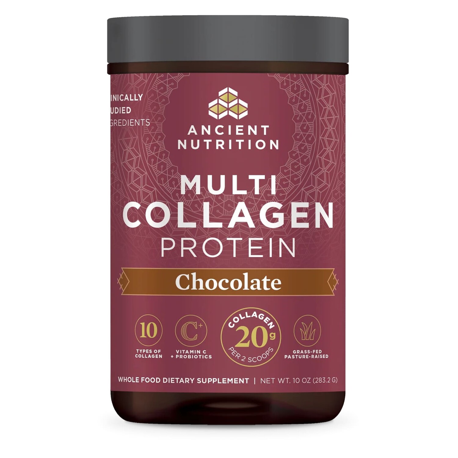 Коллаген Ancient Nutrition Multi Protein 10 Types Vitamin C + Probiotics Chocolate, 283,2 г
Коллаген Ancient Nutrition Multi Protein 10 Types Vitamin C + Probiotics Chocolate, 283,2 г