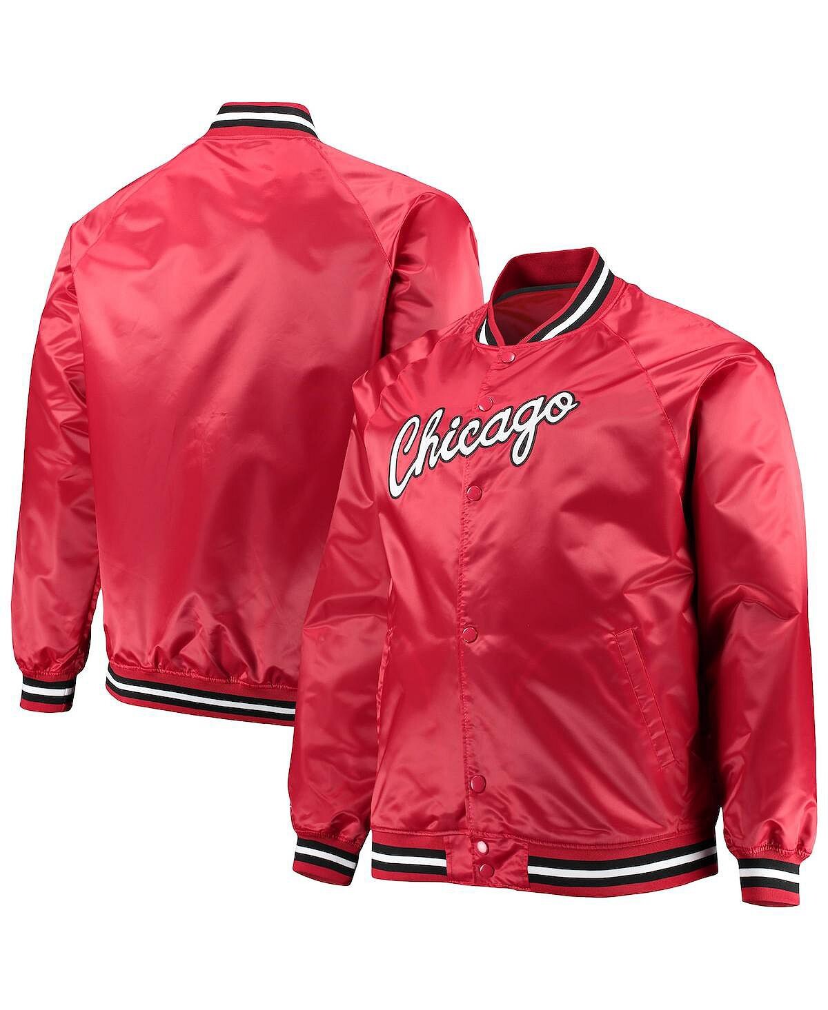 Мужская куртка red chicago bulls big and tall hardwood classics raglan satin full-snap Mitchell & Ness, красный
Мужская куртка red chicago bulls big and tall hardwood classics raglan satin full-snap Mitchell & Ness, красный