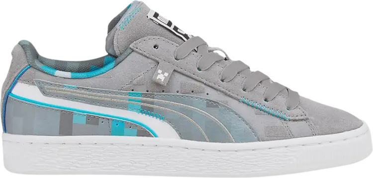 Кроссовки Puma Minecraft x Suede Jr Diamond Block, серый
Кроссовки Puma Minecraft x Suede Jr Diamond Block, серый