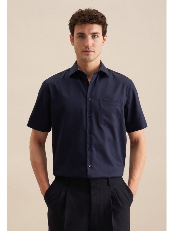 Рубашка Seidensticker, темно-синий
Рубашка Seidensticker, темно-синий