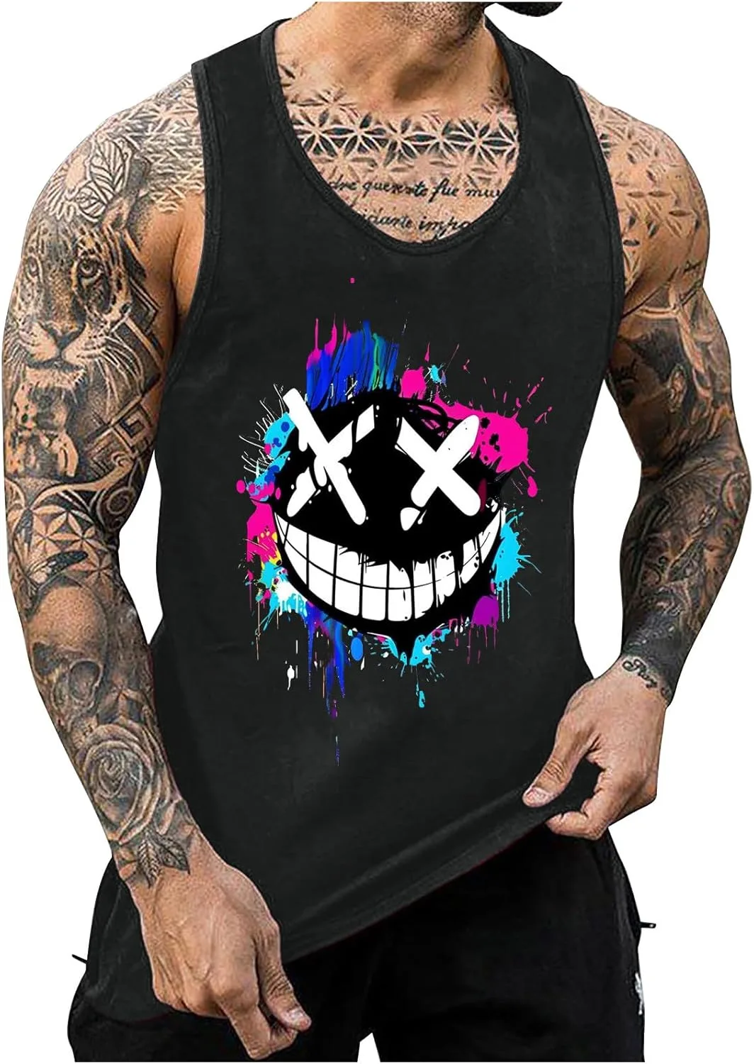 Футболка X-Eyes-Smiling-Face Dripping Paint Graffiti без рукавов
Футболка X-Eyes-Smiling-Face Dripping Paint Graffiti без рукавов