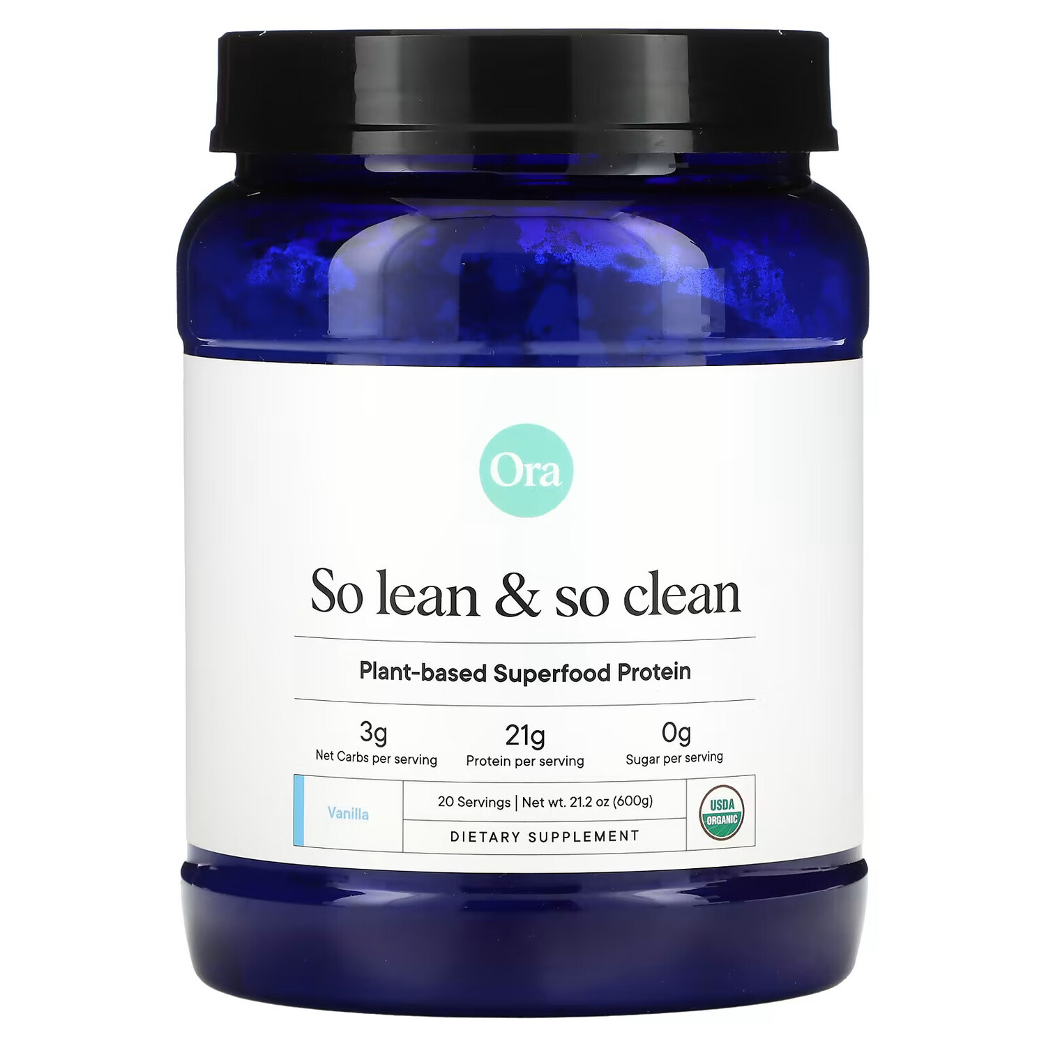 Ora, So Lean & So Clean, органический и растительный суперпродукт, ваниль, 600 г (21,2 унции)
Ora, So Lean & So Clean, органический и растительный суперпродукт, ваниль, 600 г (21,2 унции)
