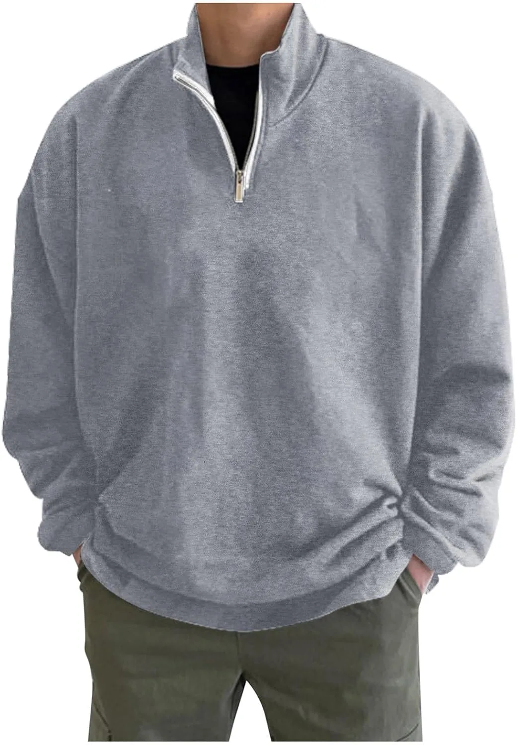 Оверсайз свитшот мужской с молнией на четверть Baimiu
Оверсайз свитшот мужской с молнией на четверть Baimiu