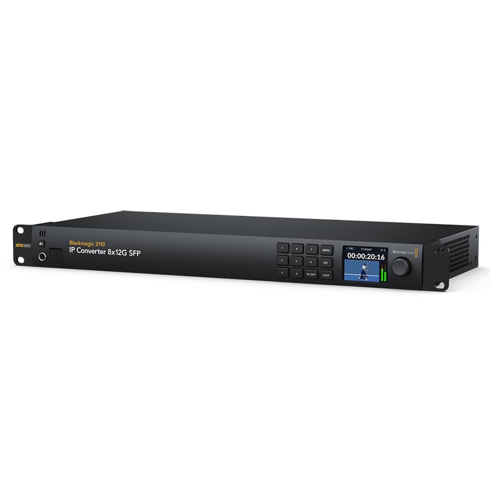 IP-конвертер Blackmagic Design 2110 IP 8x12G SFP, Черный
IP-конвертер Blackmagic Design 2110 IP 8x12G SFP, Черный