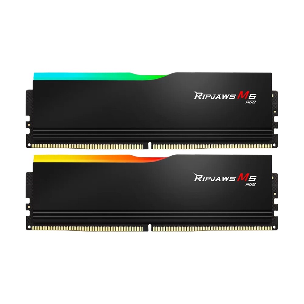 Оперативная память G.SKILL Ripjaws M5 RGB, 32 Гб DDR5 (2x16Гб), 5200 МГц, CL40, F5-5200J4040A16GX2-RM5RK, черный
Оперативная память G.SKILL Ripjaws M5 RGB, 32 Гб DDR5 (2x16Гб), 5200 МГц, CL40, F5-5200J4040A16GX2-RM5RK, черный