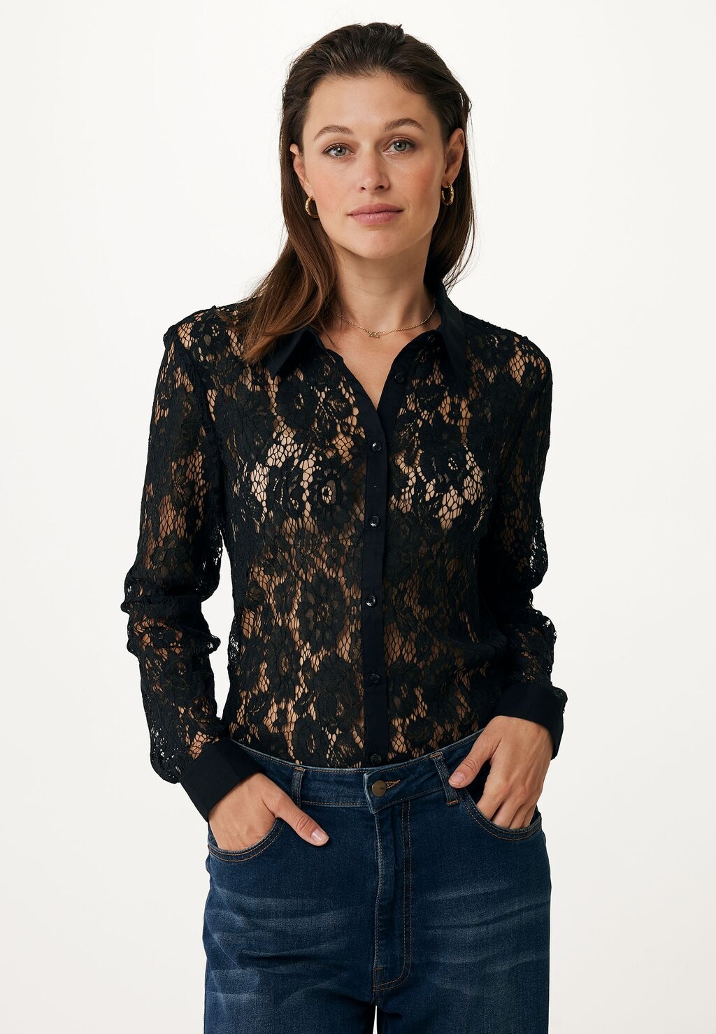 Блузка на пуговицах Mexx, черный
Блузка на пуговицах Mexx, черный