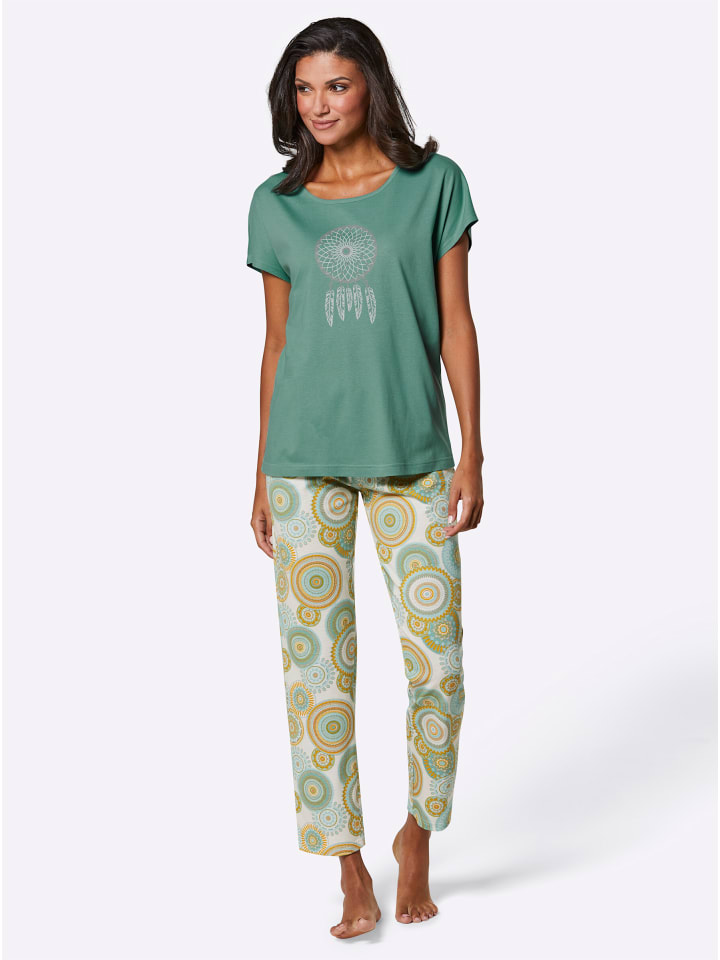 WITT WEIDEN Пижама с принтом цвета экрю и шалфея
WITT WEIDEN Пижама с принтом цвета экрю и шалфея