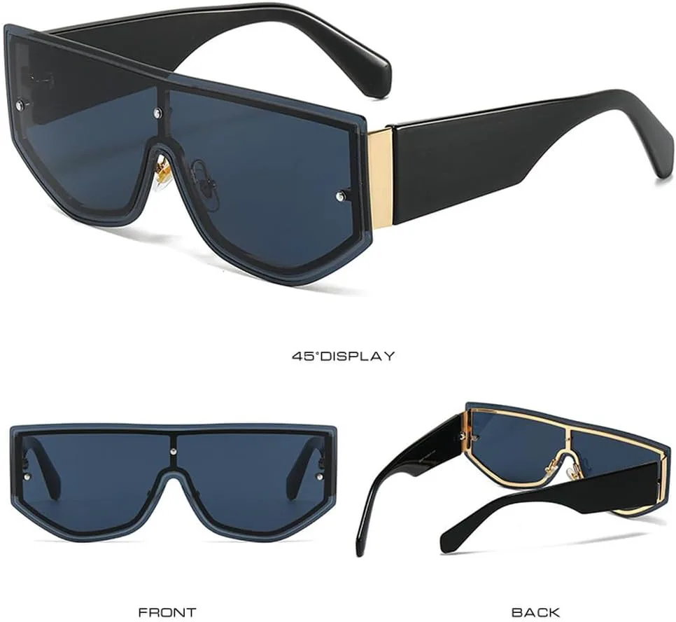 Солнцезащитные очки без оправы большого размера для женщин и мужчин. Женские солнцезащитные очки без оправы с защитой от УФ-излучения UV400 TKKTLLT, Gold-graybrown
Солнцезащитные очки без оправы большого размера для женщин и мужчин. Женские солнцезащитные очки без оправы с защитой от УФ-излучения UV400 TKKTLLT, Gold-graybrown