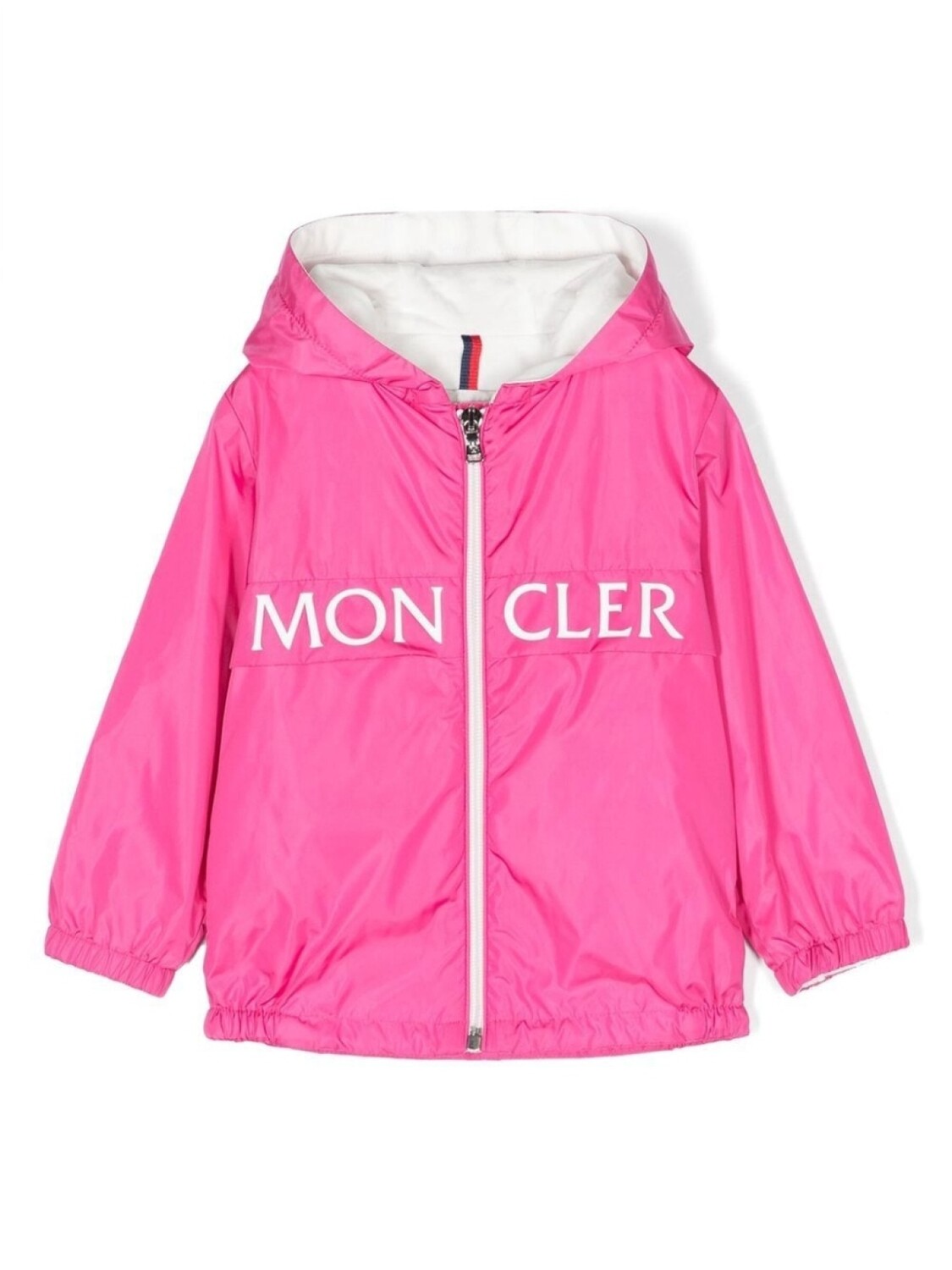 Moncler Enfant куртка с капюшоном и логотипом, розовый 
Moncler Enfant куртка с капюшоном и логотипом, розовый