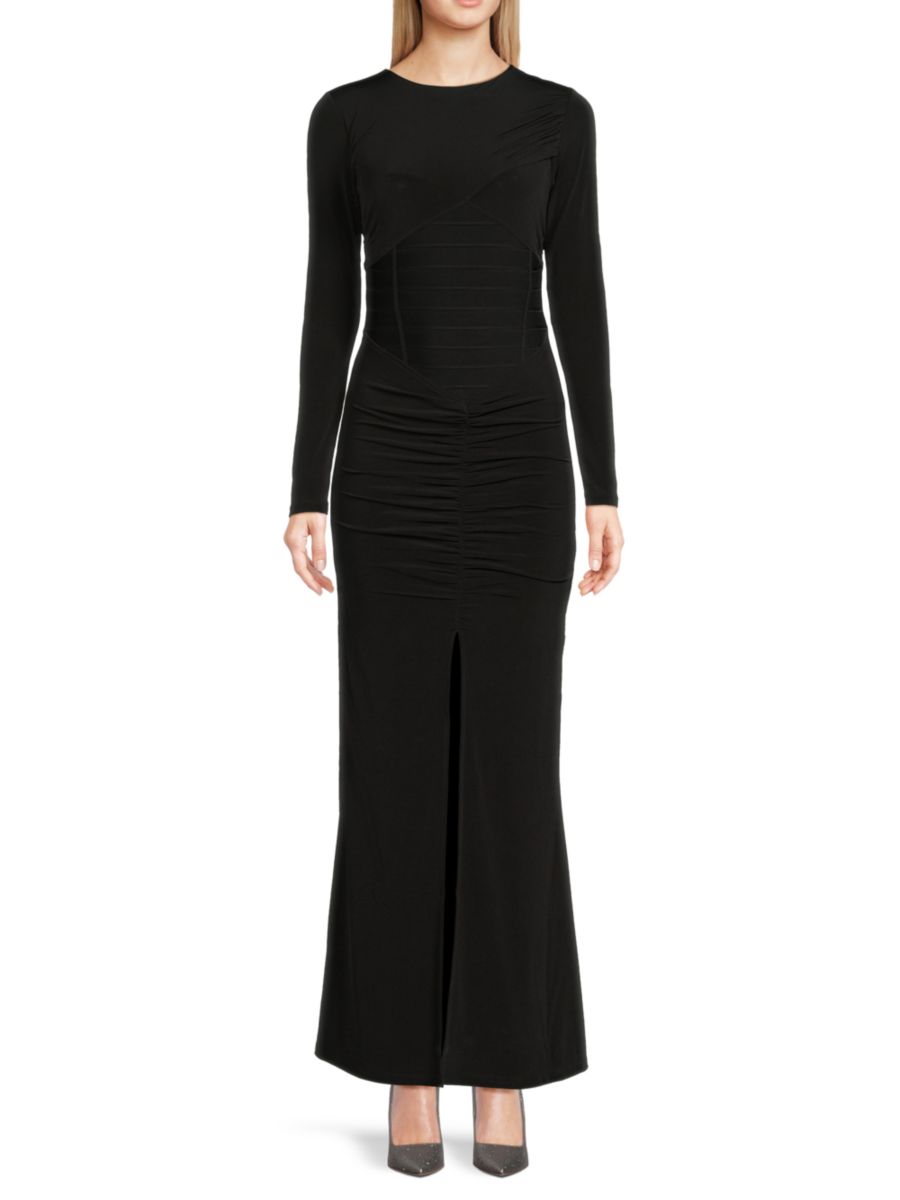 Трикотажное облегающее платье Roxana Hervé Léger, черный
Трикотажное облегающее платье Roxana Hervé Léger, черный