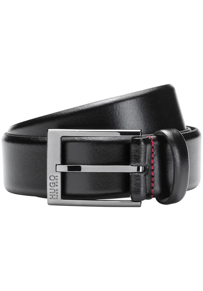 Кожаный ремень HUGO "Garney" с деталями из полированного металла и изящным тиснением логотипа BOSS, черный
Кожаный ремень HUGO "Garney" с деталями из полированного металла и изящным тиснением логотипа BOSS, черный