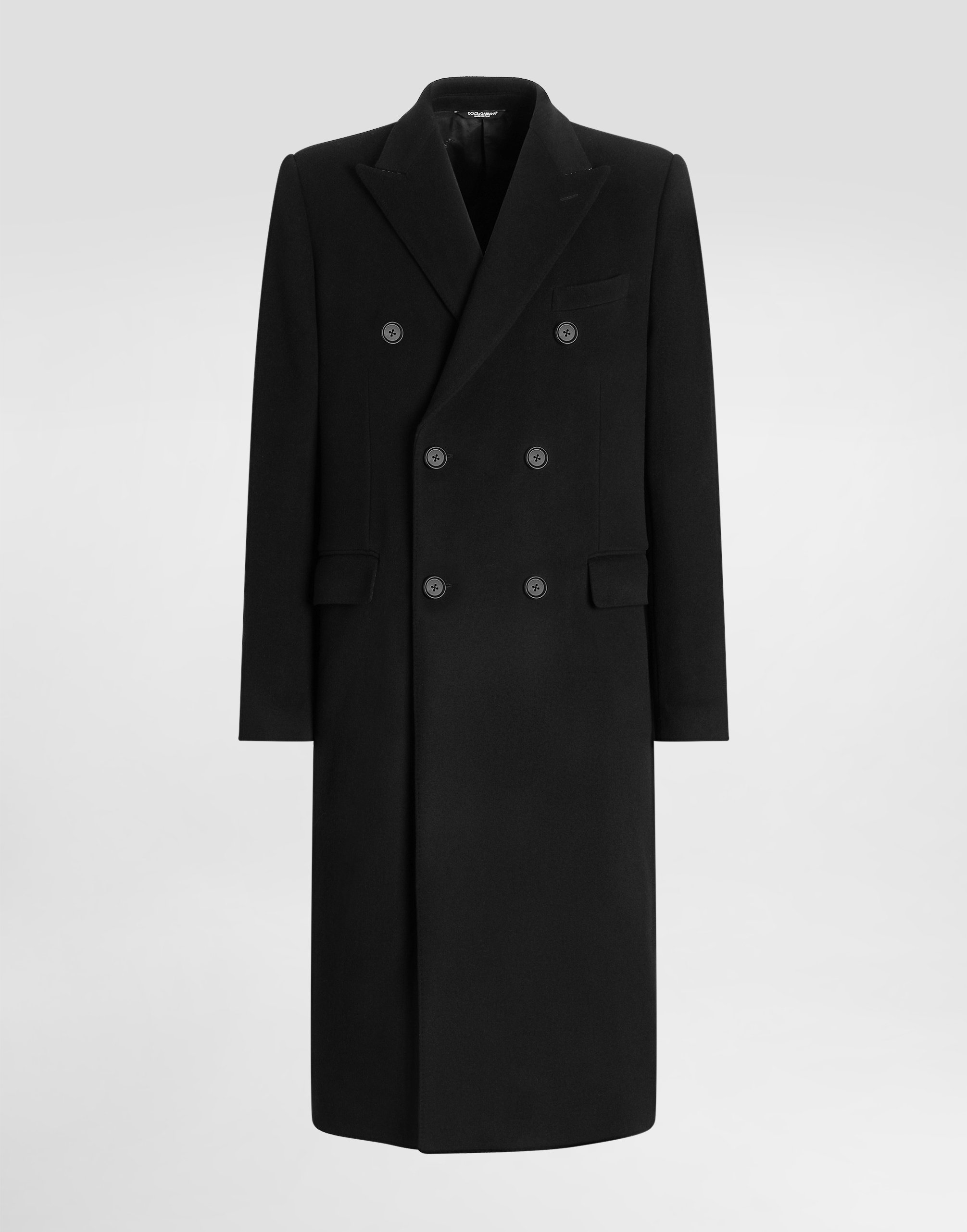 Двубортное пальто из кашемира и шерсти Dolce & Gabbana, черный
Двубортное пальто из кашемира и шерсти Dolce & Gabbana, черный