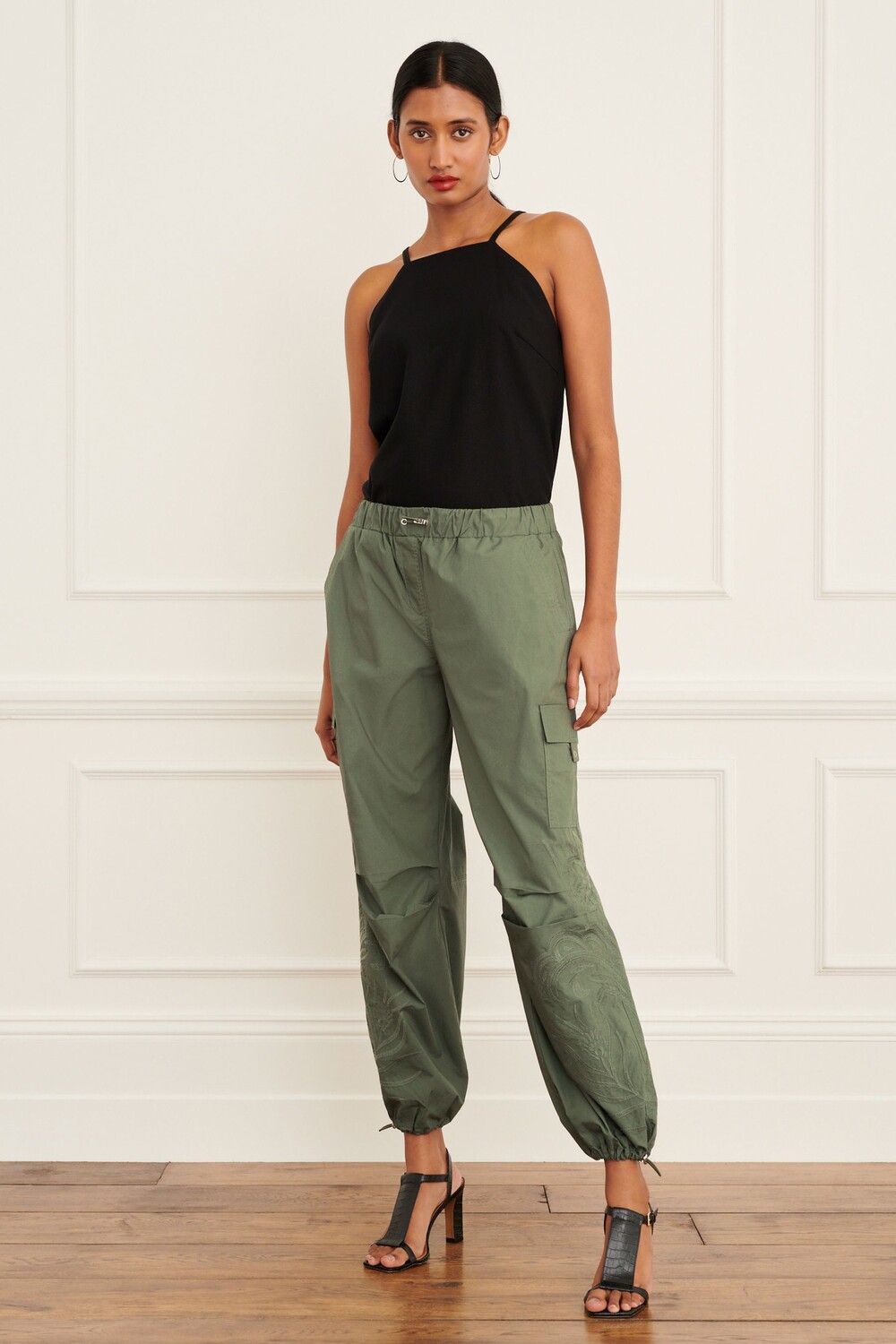 Хлопковые брюки карго с парашютом Next, зеленый
Хлопковые брюки карго с парашютом Next, зеленый