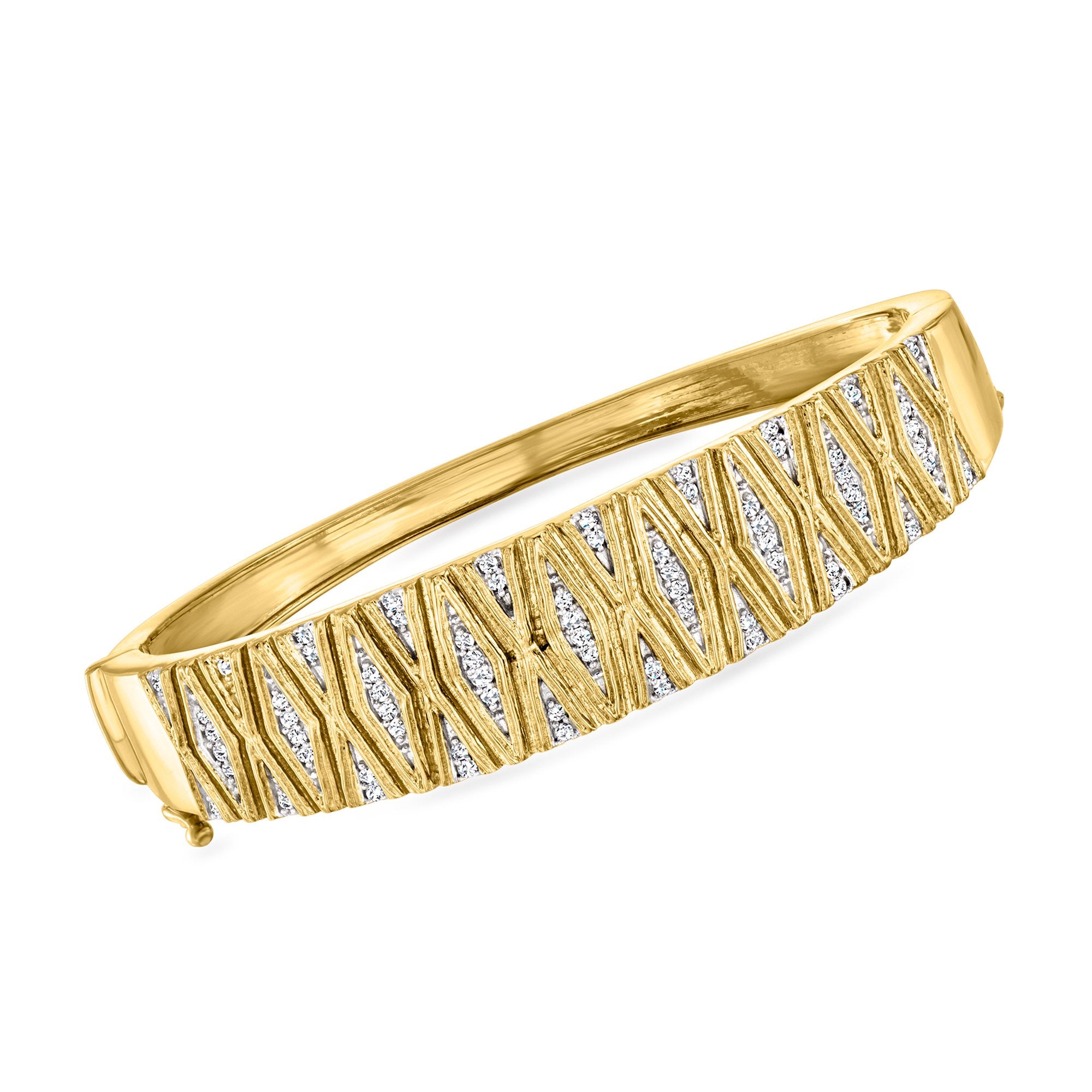 Браслет-браслет Ross-Simons Diamond X-Patter из 18-каратного золота с покрытием Sterling Ross-Simons, 7 In
Браслет-браслет Ross-Simons Diamond X-Patter из 18-каратного золота с покрытием Sterling Ross-Simons, 7 In
