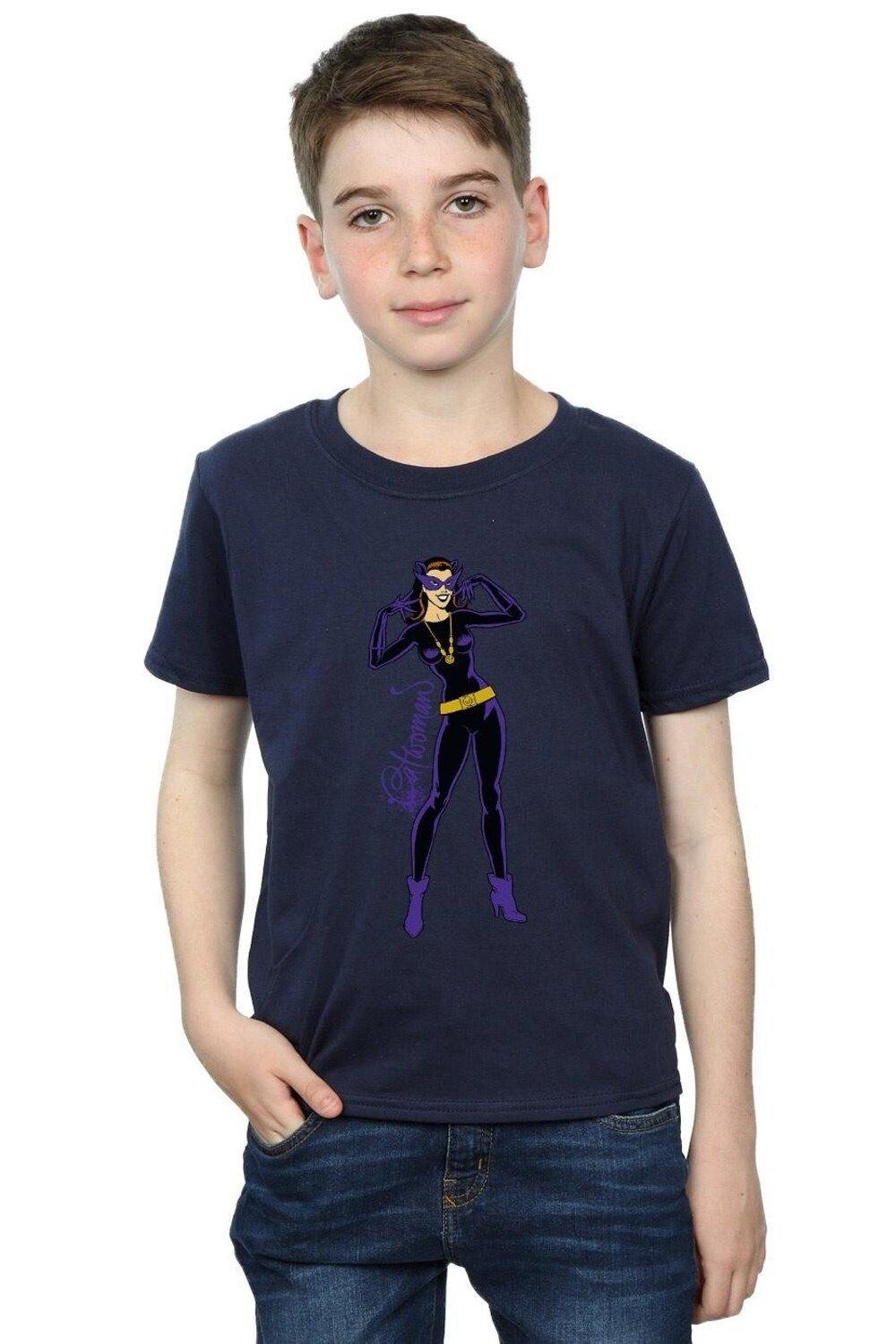 Футболка «Женщина-кошка» в счастливой позе DC Comics, темно-синий
Футболка «Женщина-кошка» в счастливой позе DC Comics, темно-синий
