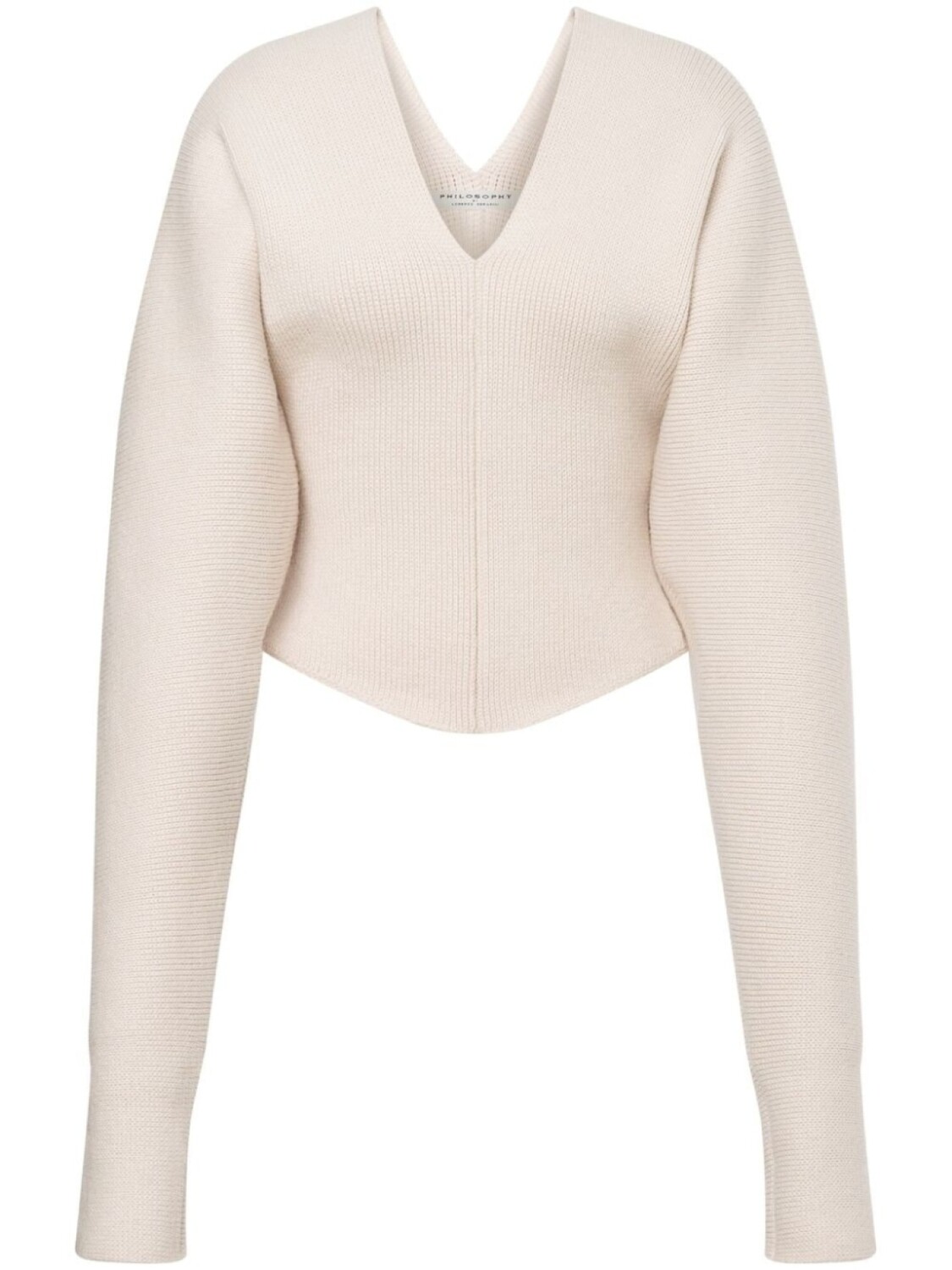 Philosophy Di Lorenzo Serafini укороченный джемпер с V-образным вырезом, белый
Philosophy Di Lorenzo Serafini укороченный джемпер с V-образным вырезом, белый